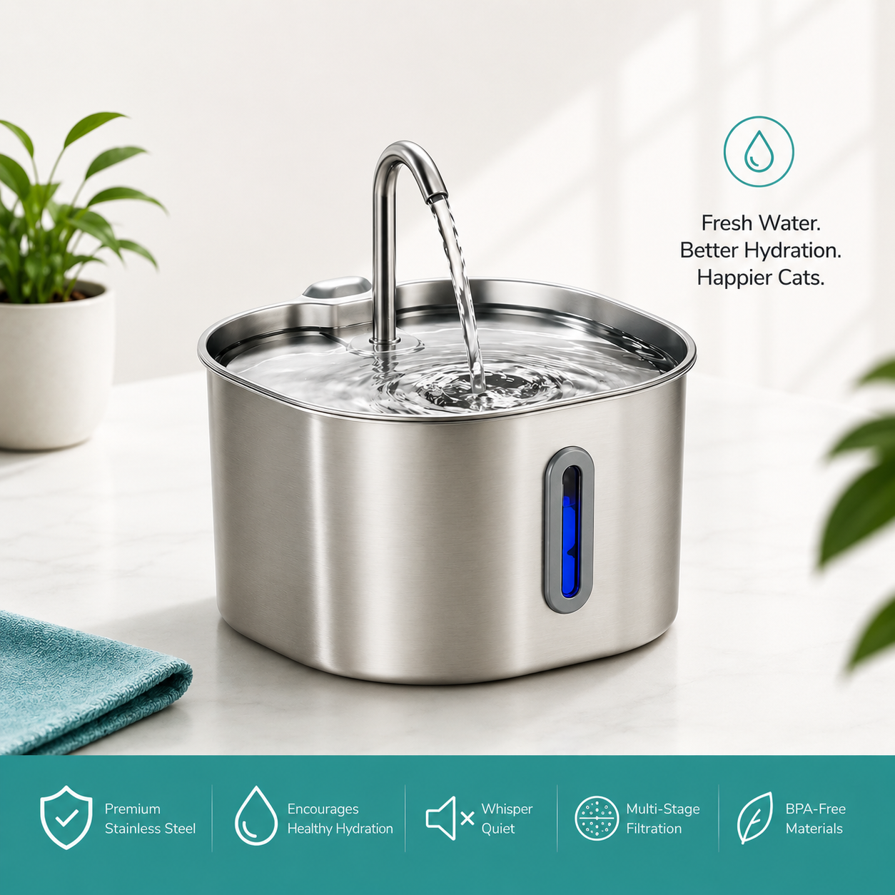 AquaFlow Pro™ Cat Fountain